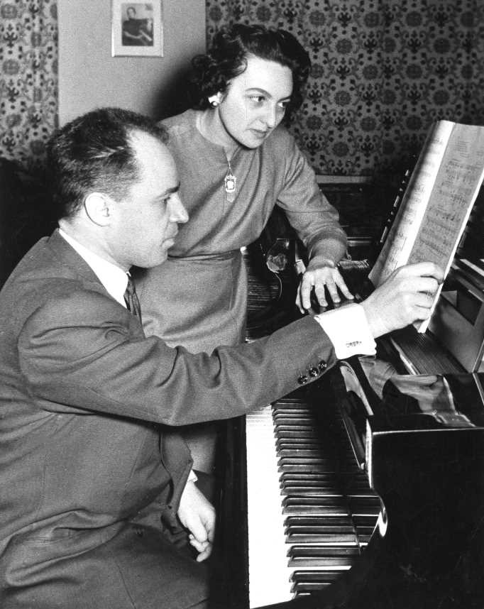 Pierre Boulez et Yvonne Loriod